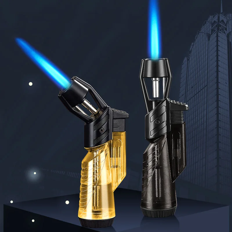 Прозрачная газовая турбо-зажигалка аксессуары для курения ветрозащитные