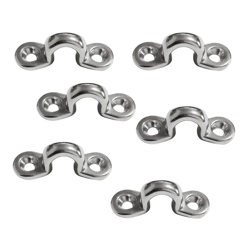 

6pcs Marine Pad Tie Down Anchor Deck Loops Boat Accessories
