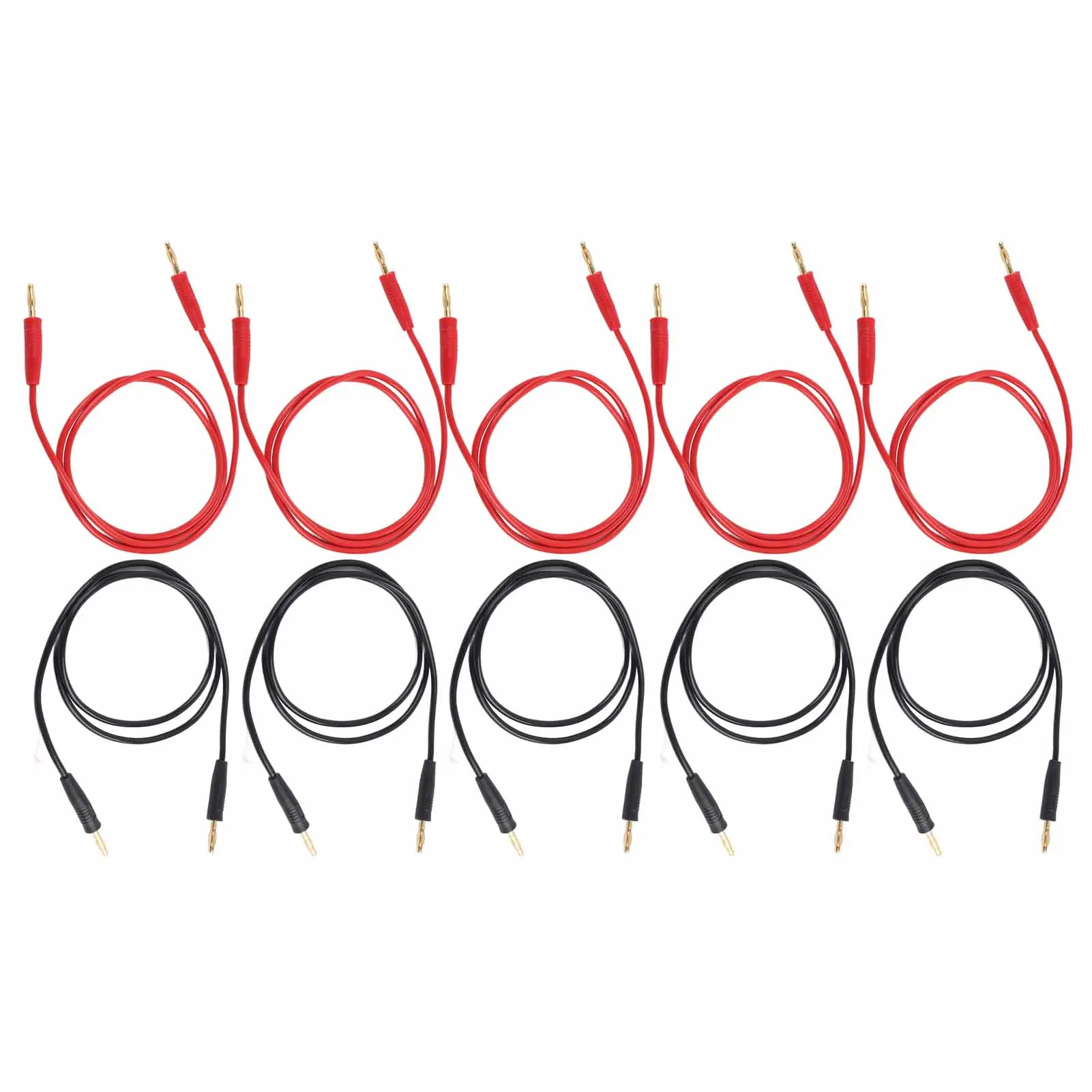 

Male To Male Testing Wire Banana Plug Test Leads 15A Brass Core for Multimeter
