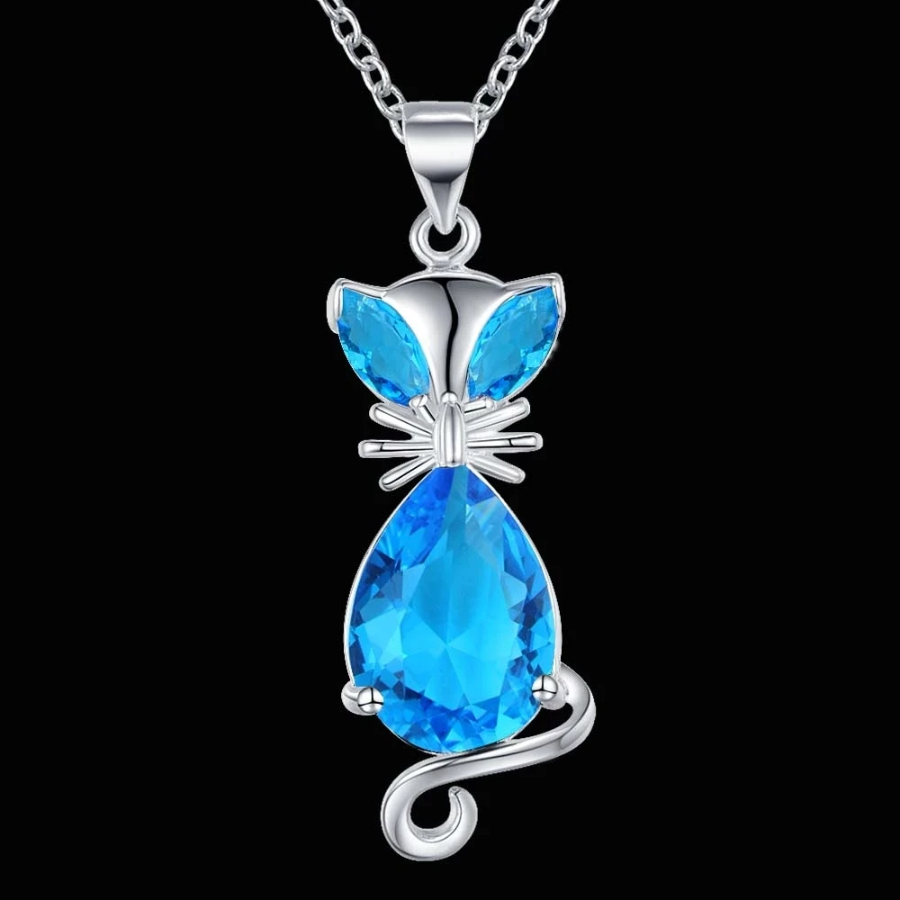 Лидер продаж Новинка 925 серебряный Благородный красный синий зеленый кристалл