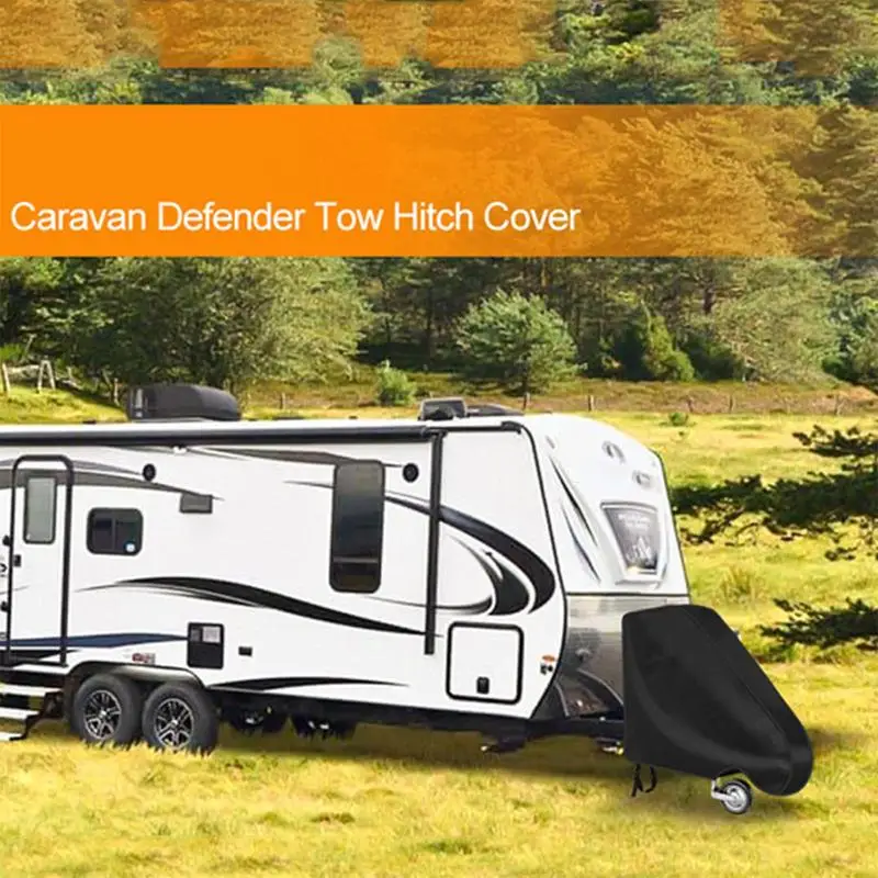 

Oxford Cloth RV Hitch Shade Tongue Jack Covers RV Trailer Towing Ball Coupling Lock Covers Waterproof Caravan Hitch Covers