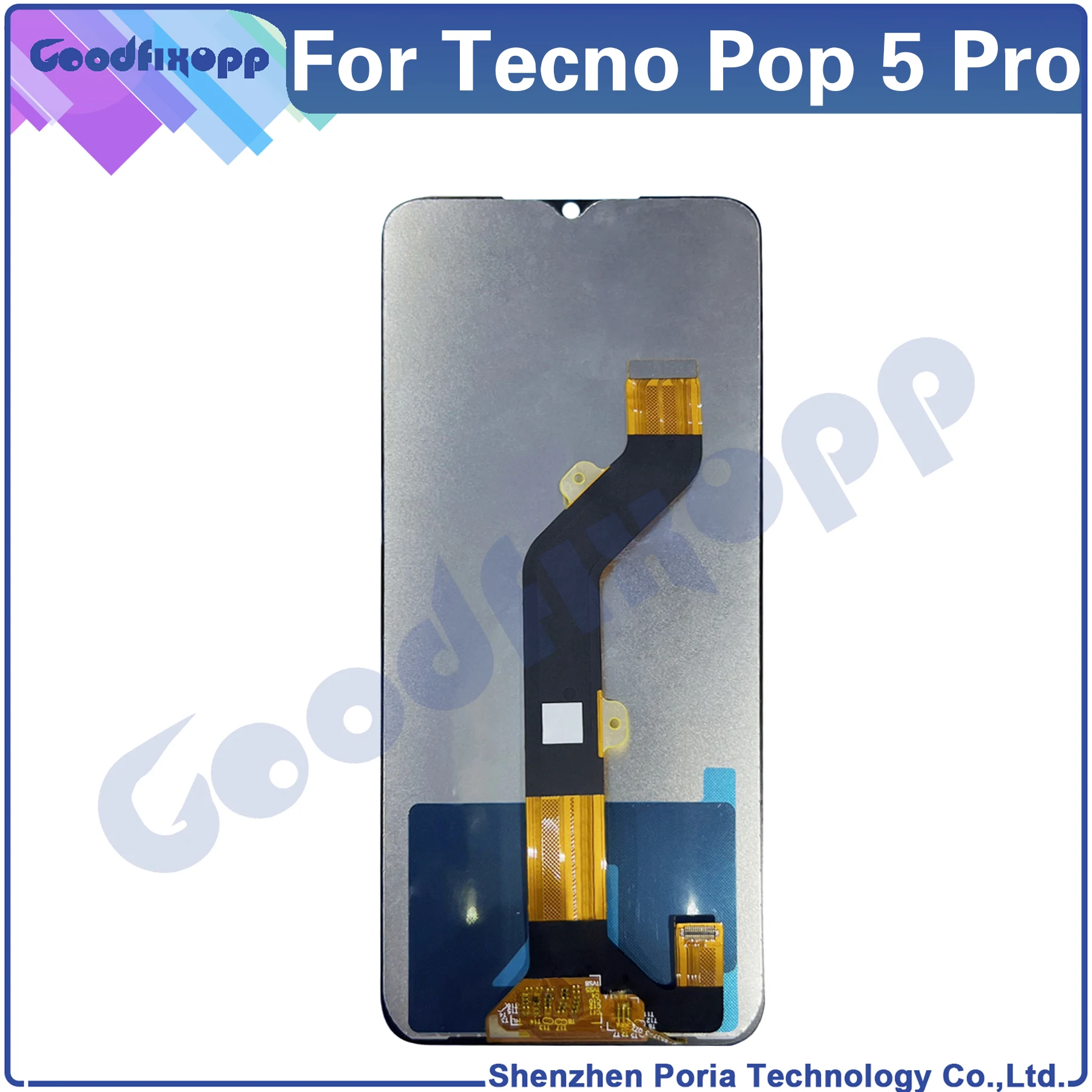 Для Tecno Pop 5 Pro BD4j BD4h ЖК-дисплей с цифровым преобразователем сенсорного экрана в