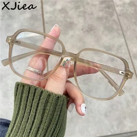 xjiea anti blue light glasses women fashion transparent tr90 eyeglasses frames myopia optical prescription female matte eyewear