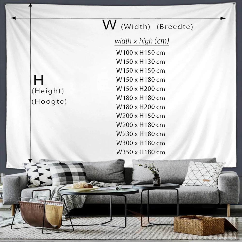 Осенний гобелен настенный подвесной в деревенском стиле оранжевая тыква