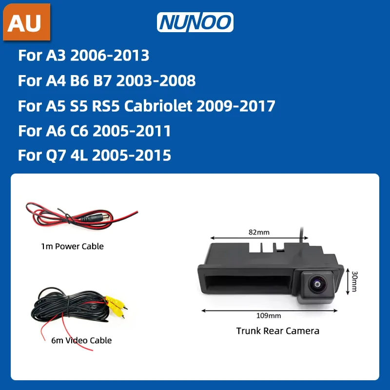 

Камера заднего вида для Audi A3 A4 A5 A6 Q3 Q5 Q7