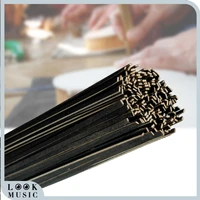 100pcs maple wood violin purfling black white wood strips violin luthier inlay material handamde violin use for top back 1 3mm