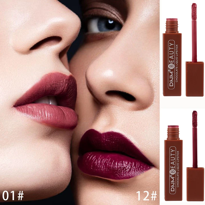 

Sexy Red Matte Velvet Lip Gloss Nude Liquid Lipsticks Waterproof Long Lasting Nonstick Cup Lip Gloss Makeup Sexy Lip Tint Glaze