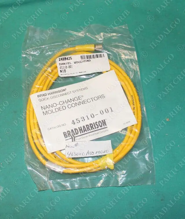 

Brad Harrison, 45310-001, Nano-Change Molded Connector Plug Cable WIre NEW
