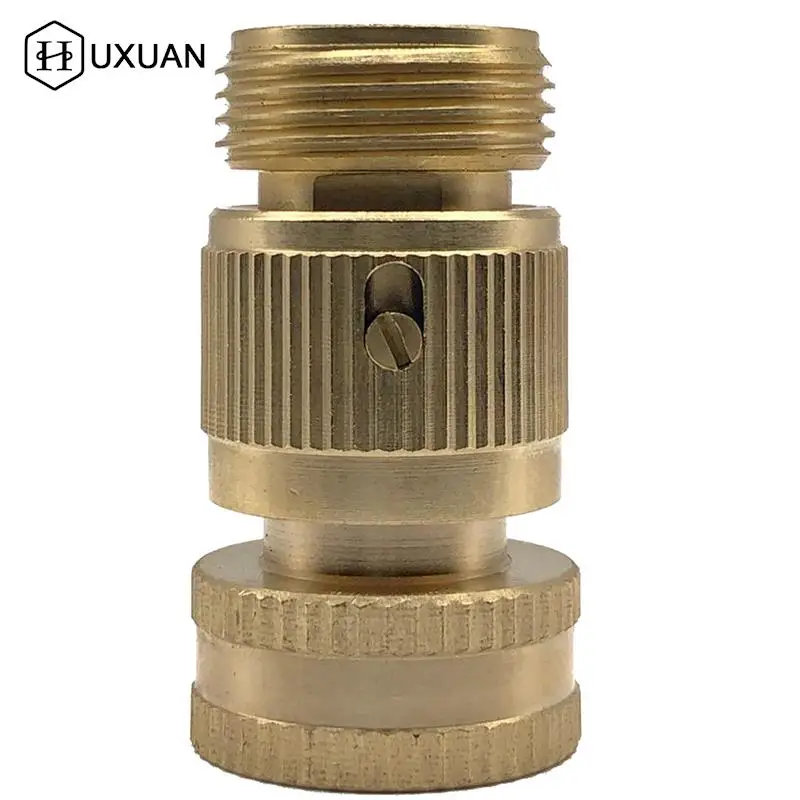

Brass Hose Tap Quick Connector Adapter 3/4 Inch Hose Quick Connect Garden Watering Connectors Male+Female Connector