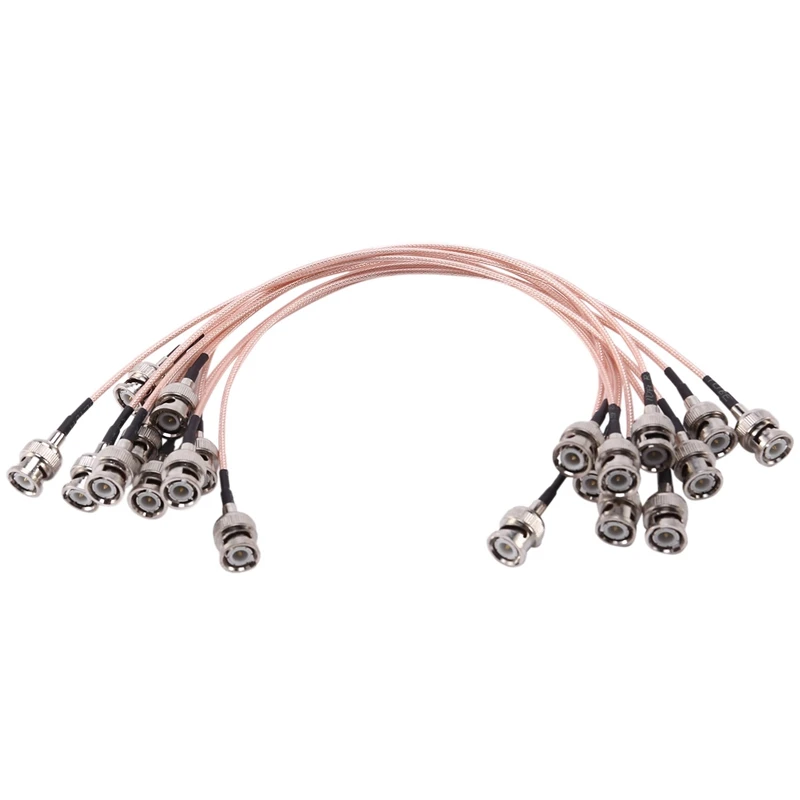 

10 шт. кабель RG316 коаксиальный кабель 50 Ом BNC штекер-BNC штекер Соединительный кабель 30 см