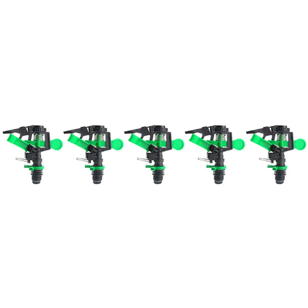 

"Set of 5 High Quality Impact Sprinkler Head Adjustable Spray Angle Suitable for Lawn Villa and Agriculture Irrigation"