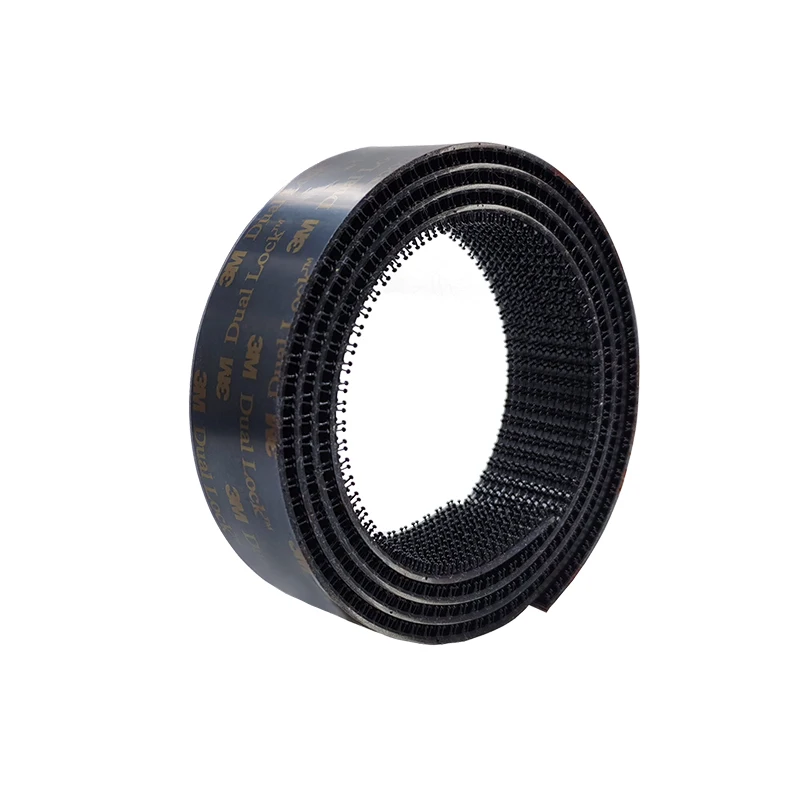 

3M Dual Lock Reclosable Fastener SJ3552CF Black Mushroom Adhesive Tape with Acrylic Backing Tape Type 400 25.4mm Wide
