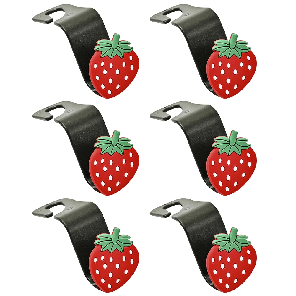 

6 Pcs Vehicle Seat Back Hook Car Cute Headrest Hanger Backseat Hooks SUV Auto Bottle Holder