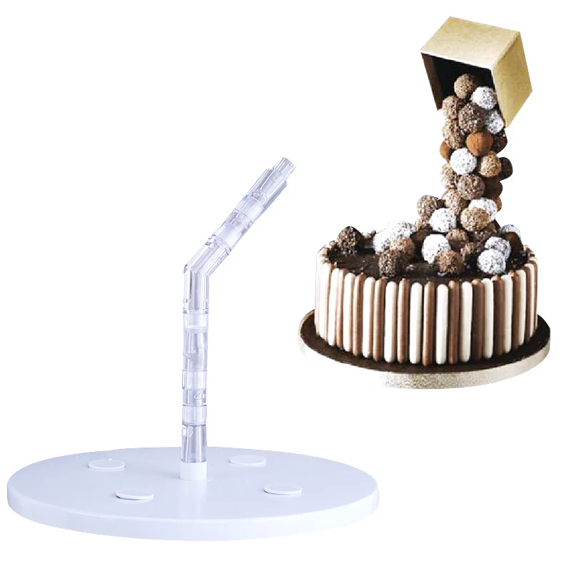 

Creative Food Grade Plastic Cake Stand Support Structure Practical Fondant Chocolate Decoration Mold DIY Baking Tools
