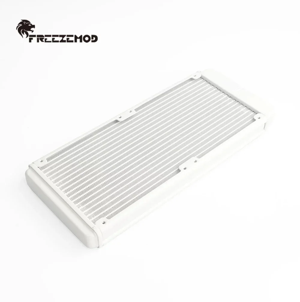 FREEZEMOD 240 мм радиатор белый алюминиевый резьба водяного охлаждения G1/4 жидкостный