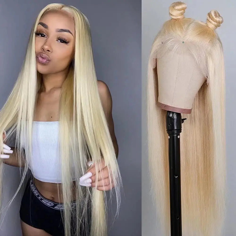 HD Blonde Lace Front Wigs Human Hair Straight 613 Lace Front Wig 613 Closure Wig Blonde Human Hair For Women