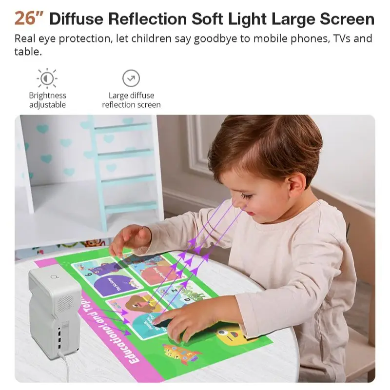 Умный портативный проектор 4K D071 с сенсорной панелью макс. 100 дюйма