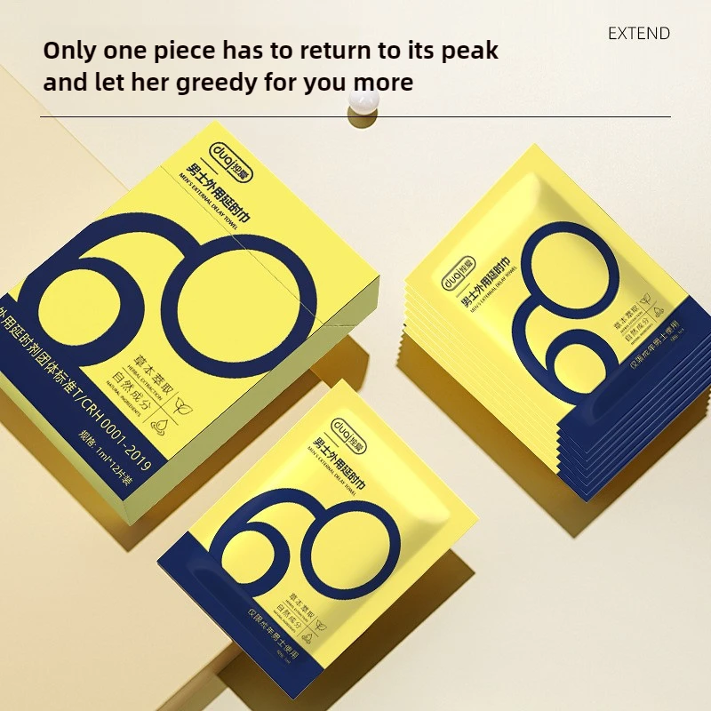 12 шт. мужские салфетки для задержки удлиненные усилители эякуляции