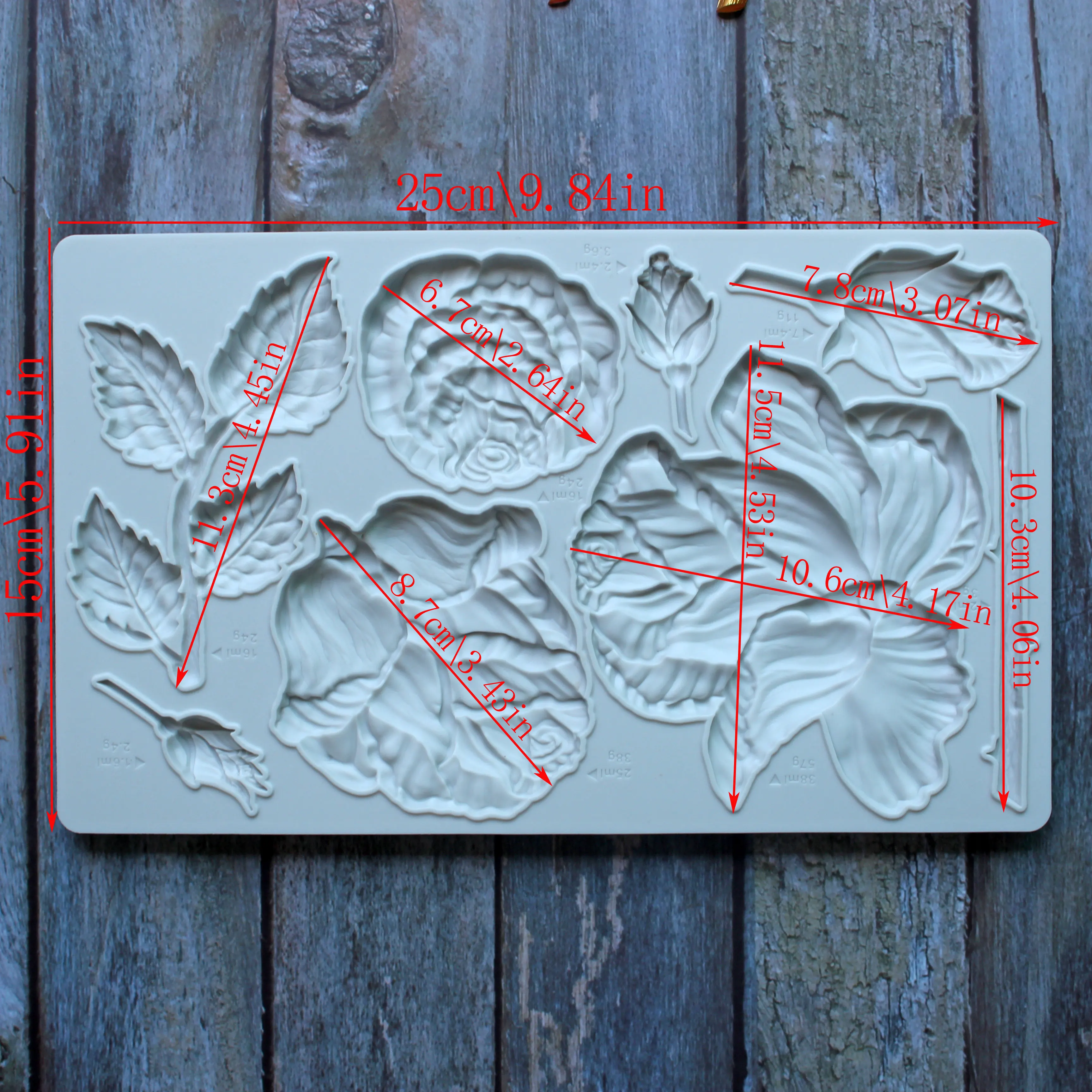 

Силиконовая форма для торта роза xumillion