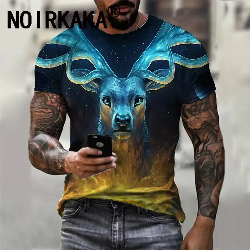 

Men's Short-Sleeved Clothing T-Shirts Quick Dry And Breathable 3D Design With Digital Printing Street Round Neck Clothing 6XL