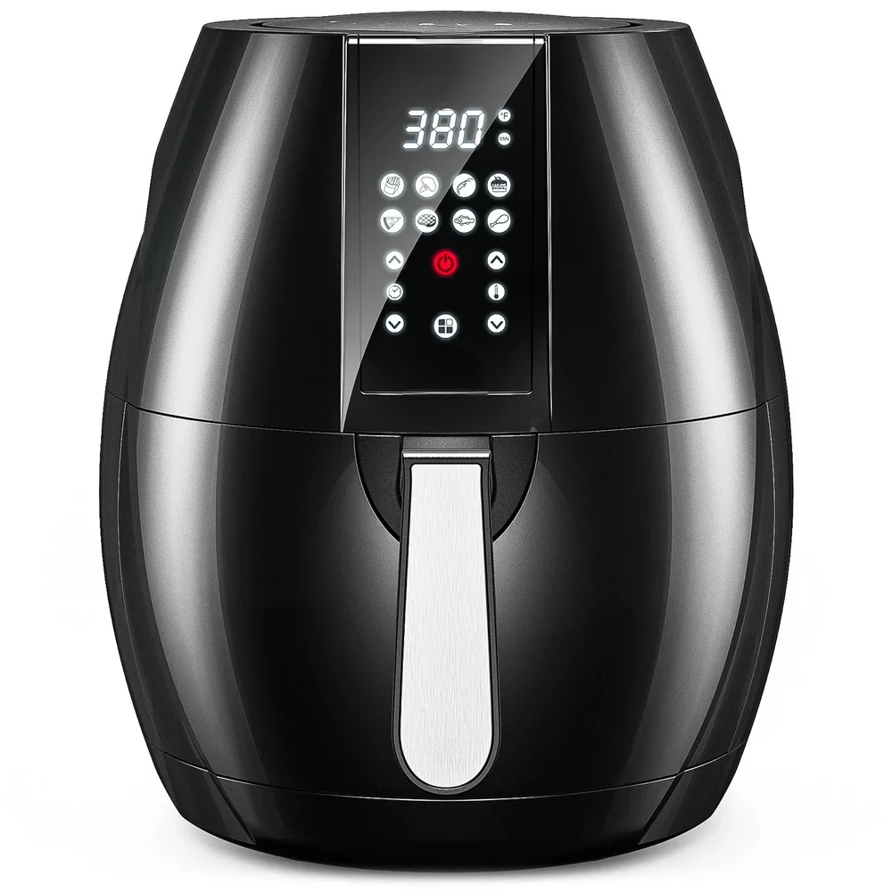 

Air Fryer Oven Combo 8-IN-1 with LCD Digital Screen Nonstick Oil-free Baking Black