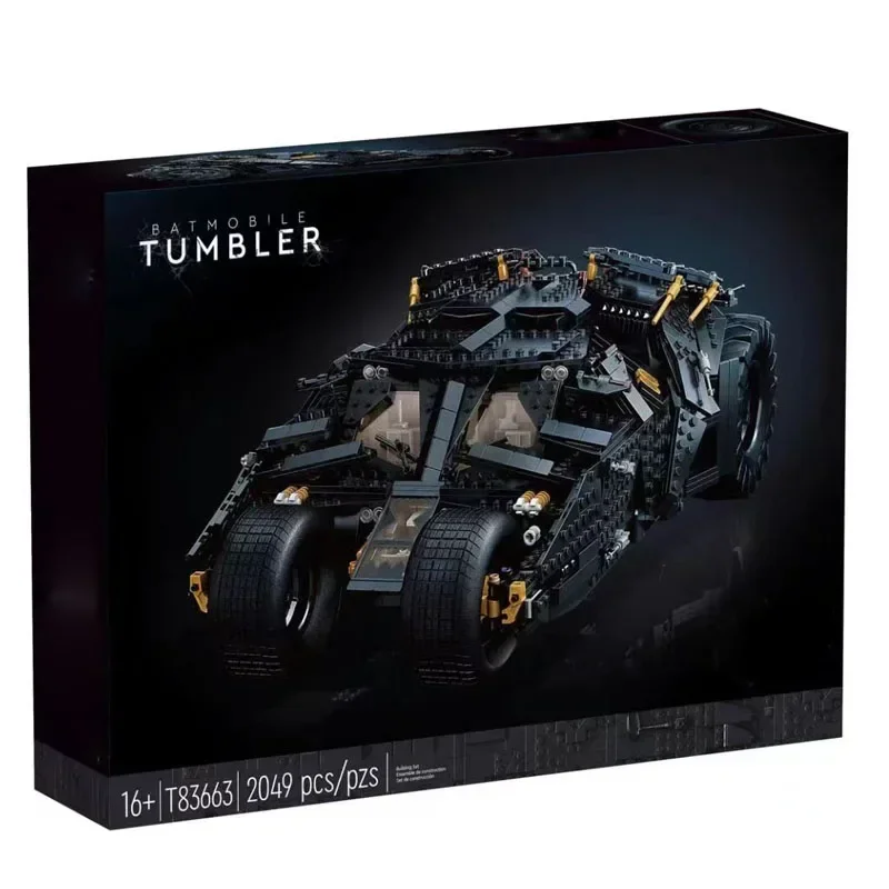 Для MINISO Disney 2049 шт. гранулы кирпичи Batmobile Tumbler BatPod мотоцикл набор строительных