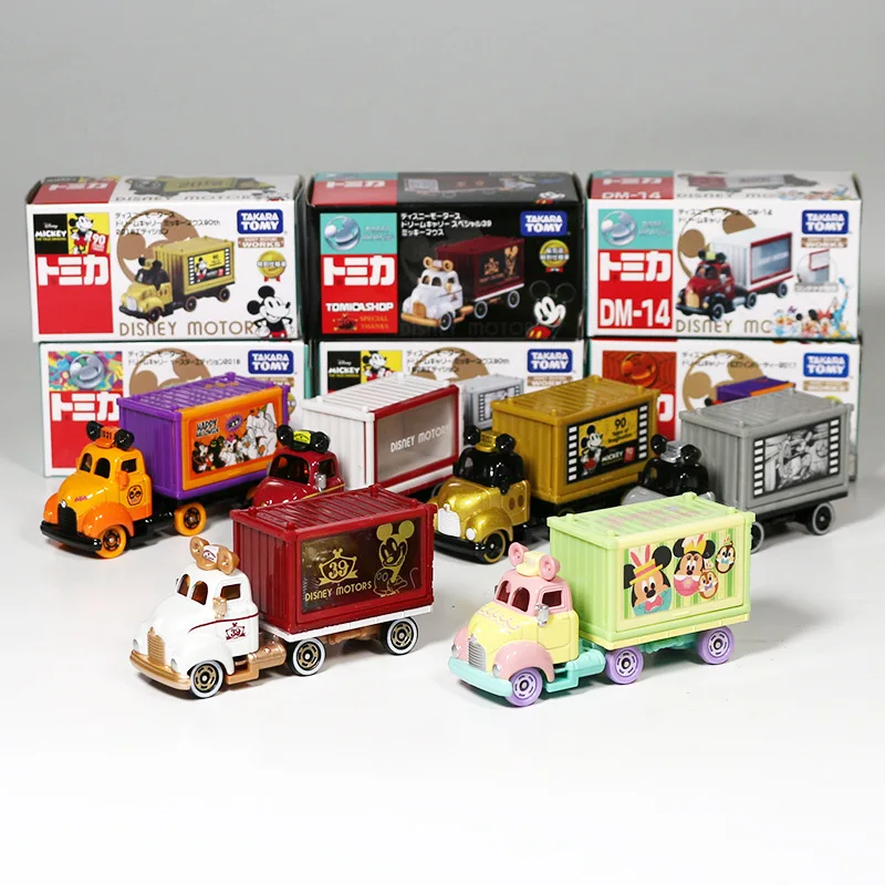 

TAKARATOMY Mickey Dream Star Container Truck Alloy Car Model Halloween Easter Transporter Children's Toys