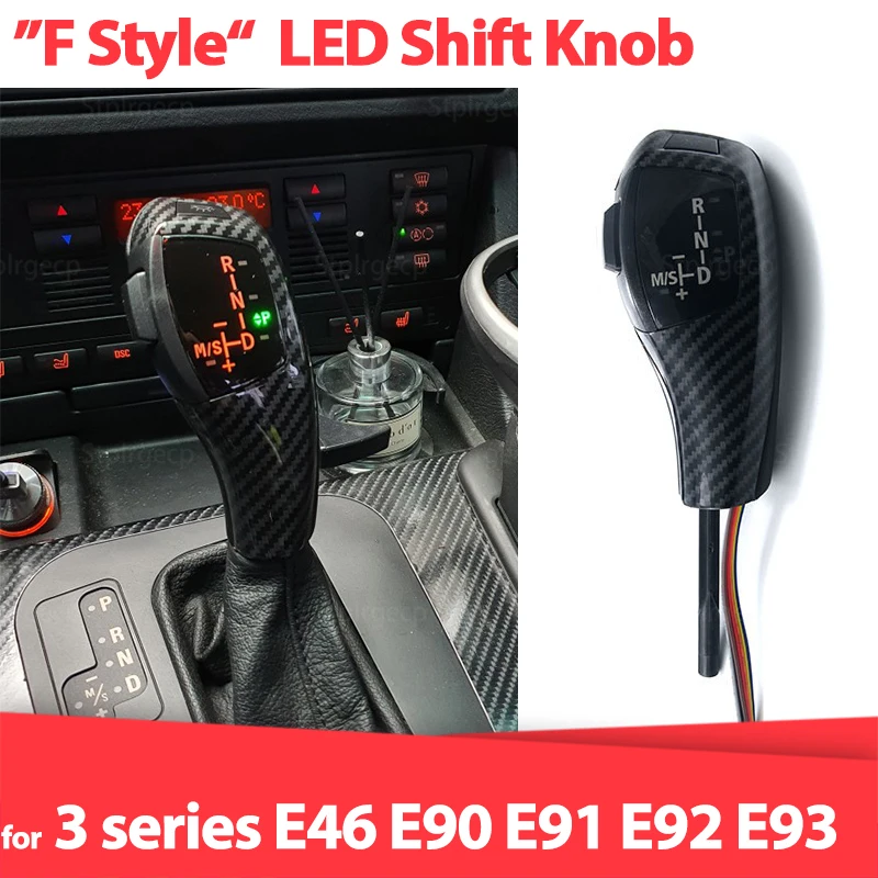 

Светодиодная ручка переключения передач, автоматический рычаг переключения передач для BMW 3 серии E46, E90, E91, E92, E93, 316i, 318i, 320d, 320i, 323i, 328i, 330i