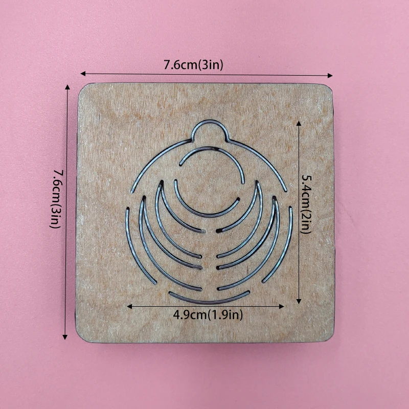 

Round Earring Wood Cutting Dies Compatible with Most Machines