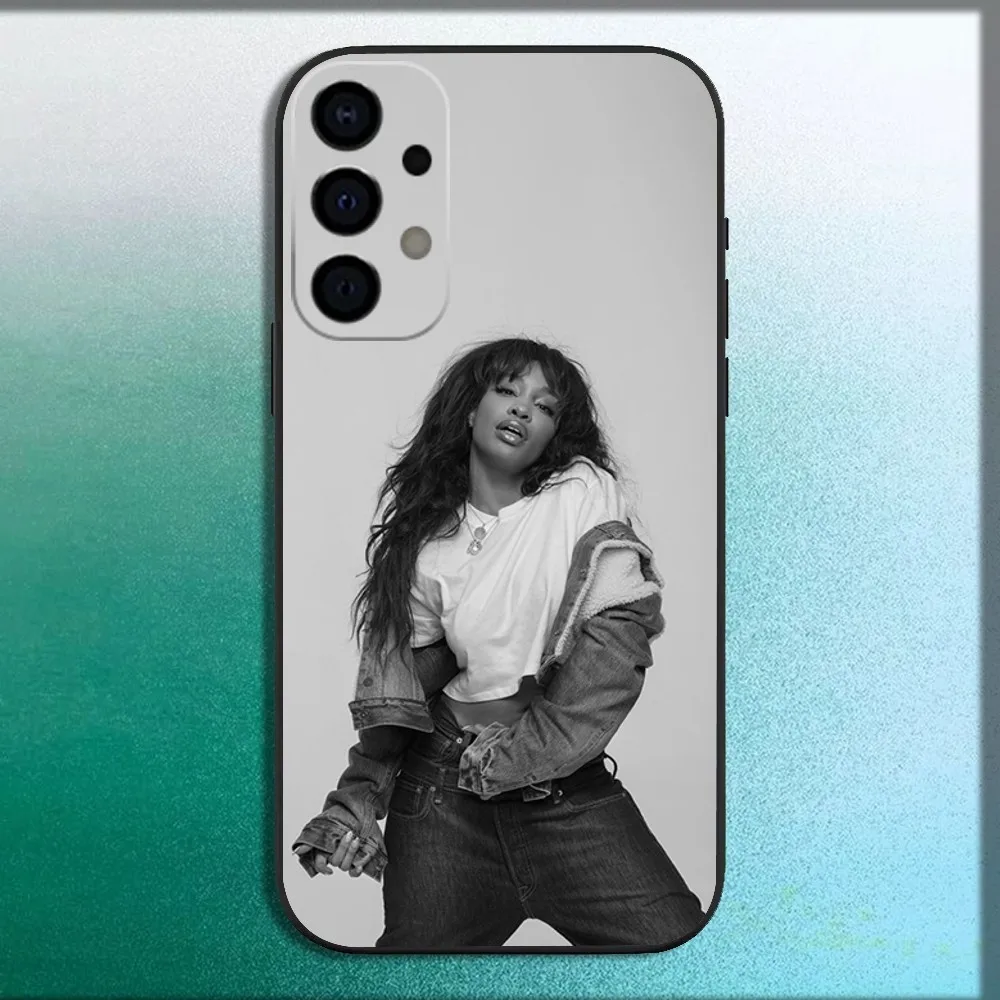 Чехол для телефона Singer S-SZA Imani Rowe Samsung Galaxy A13 A21s A22 A31 A32 A52 A53 A71 A80 A91 мягкий черный