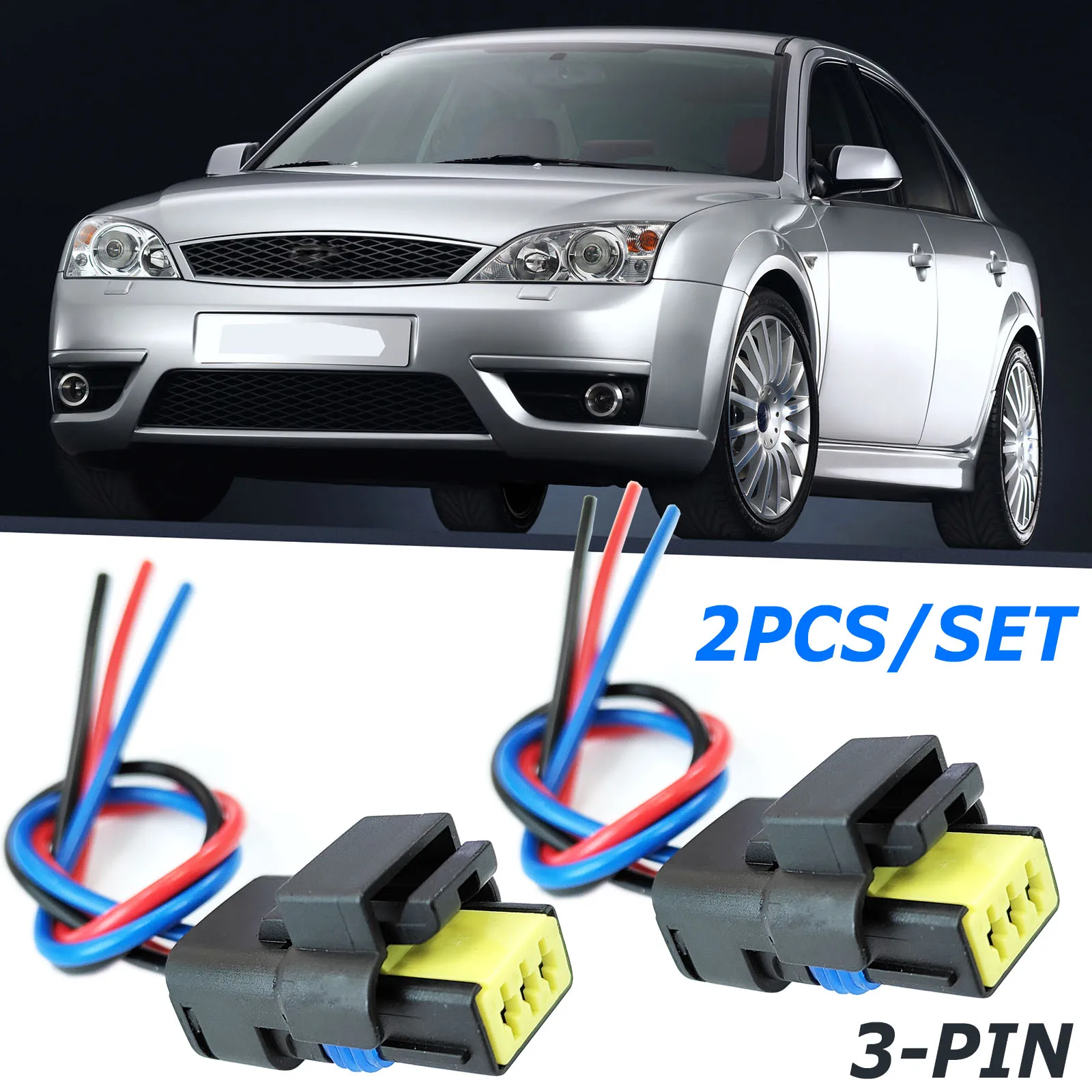 

Пара для Ford Mondeo MK3 focus 1, transit MK6, соединительный разъем датчика высокого давления на топливной рейке, жгут проводов 1S4Q9D280AD