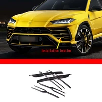 for 2018 21 lamborghini urus real carbon fiber car styling car front grille bumper trim strip stickers car exterior accessories