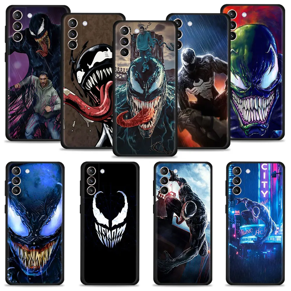 

Marvel Venom Tom Hardy Phone Shell For Samsung Galaxy S22 S21 S20 Ultra FE Plus S10e Note 20Ultra 10Plus Case Fundas Cover