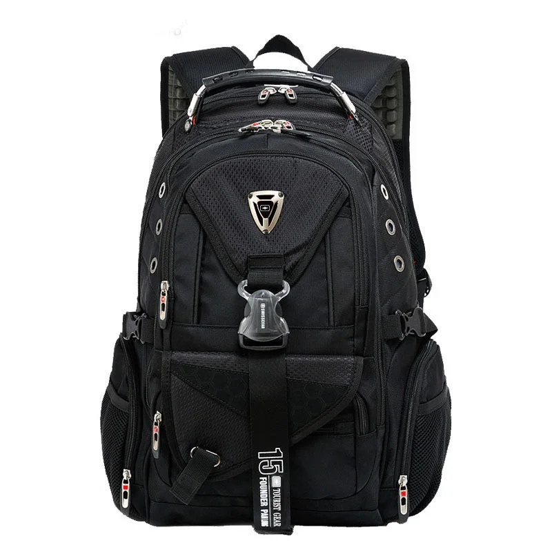 

Waterproof Swiss Backpack Men 17 Inch Laptop backpacks Travel Rucksack Female Vintage School Bags Casual bagpack mochila