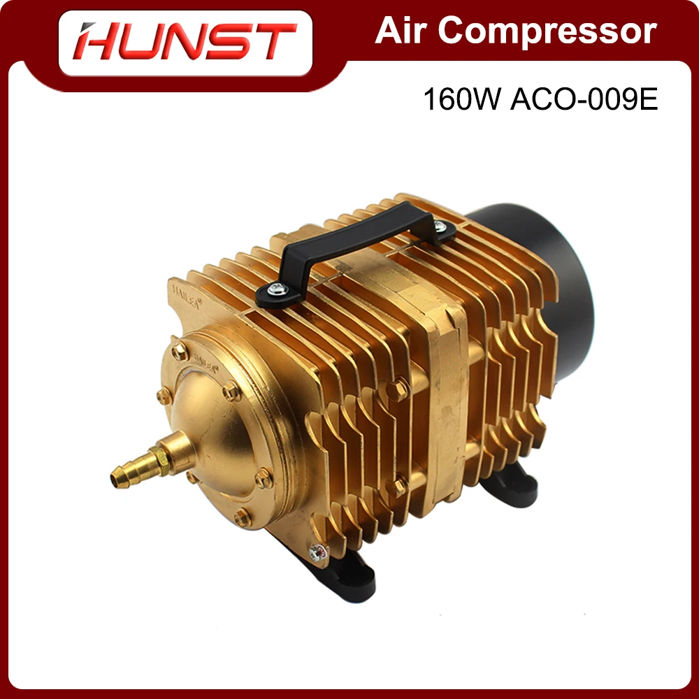 Hunst 160W Air Compressor Solenoid Air Pump ACO-009E, CO2 Laser Engraving Cutting Machine Accessories