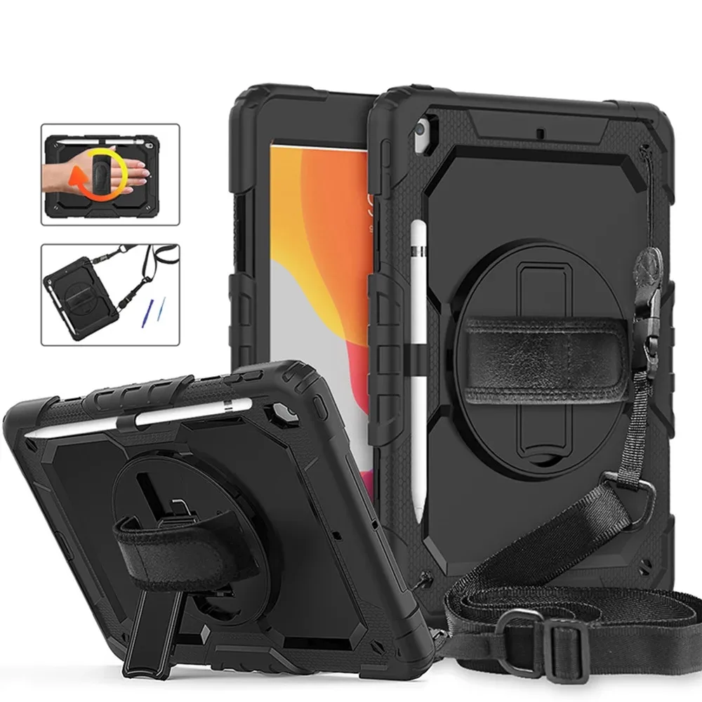 Heavy Duty Case do Ipad para 10.2 9th Geração Capa para Ipad 2022 9.7 ar 10.9 10.5 2022 Pro 11 12.9 Mini Tampa Inteligente