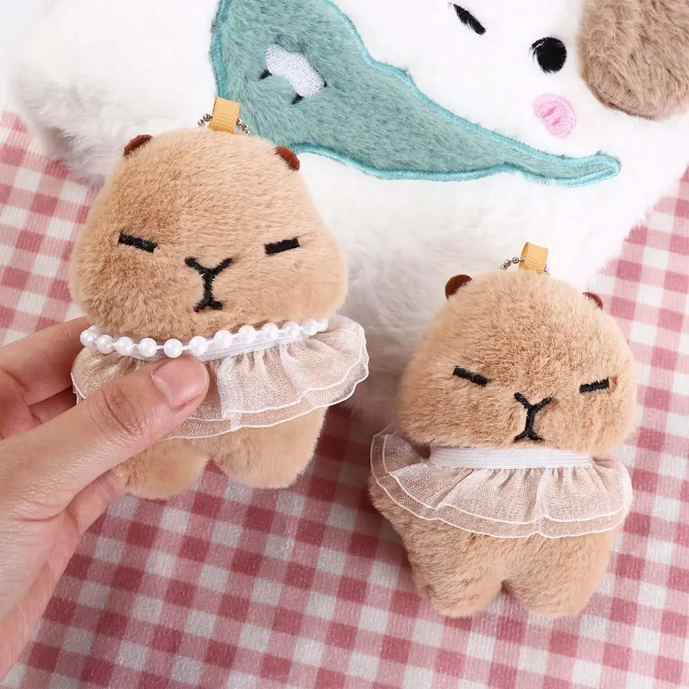 Kawaii мультфильм пачка капибара брелок плюшевая мягкая кукла игрушки морская