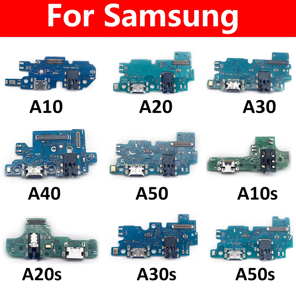 

USB Charging Dock Jack Socket Connector Board Flex Cable For Samsung A02S A12 A10 A10S A20 A20S A21S A30 A30S A40 A50 A50S A750