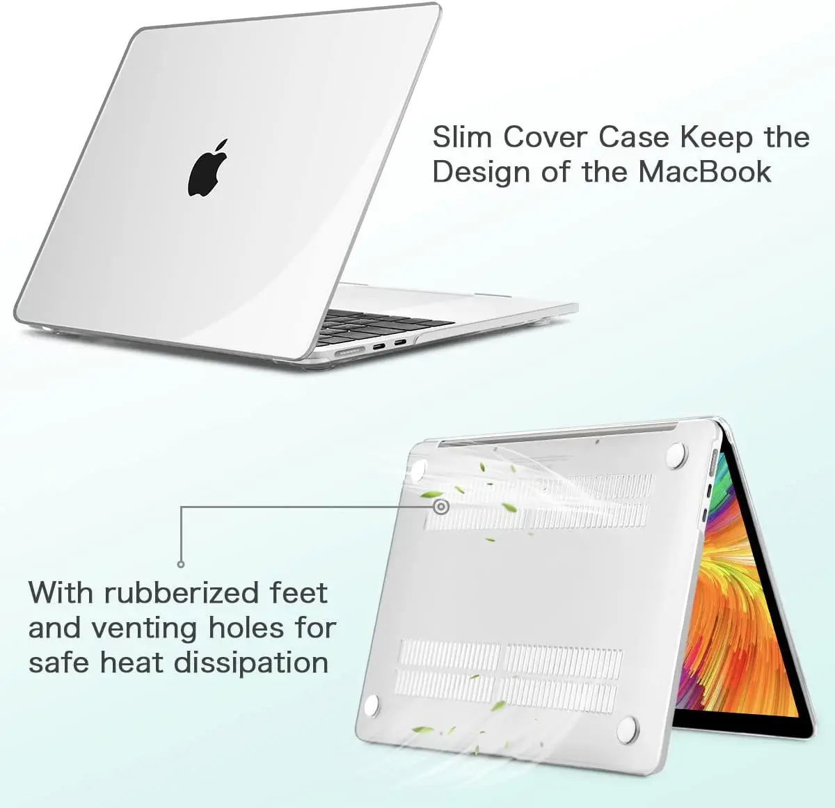Для MacBook Air 13 6 дюймовый чехол 2022 A2681 M2 чип дисплей Retina Touch ID пластиковый жесткий
