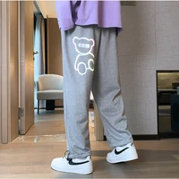reflective knitted sweatpants casual harajuku hip hop men fashion streetwear jogger lounge wear solid color men casual pants