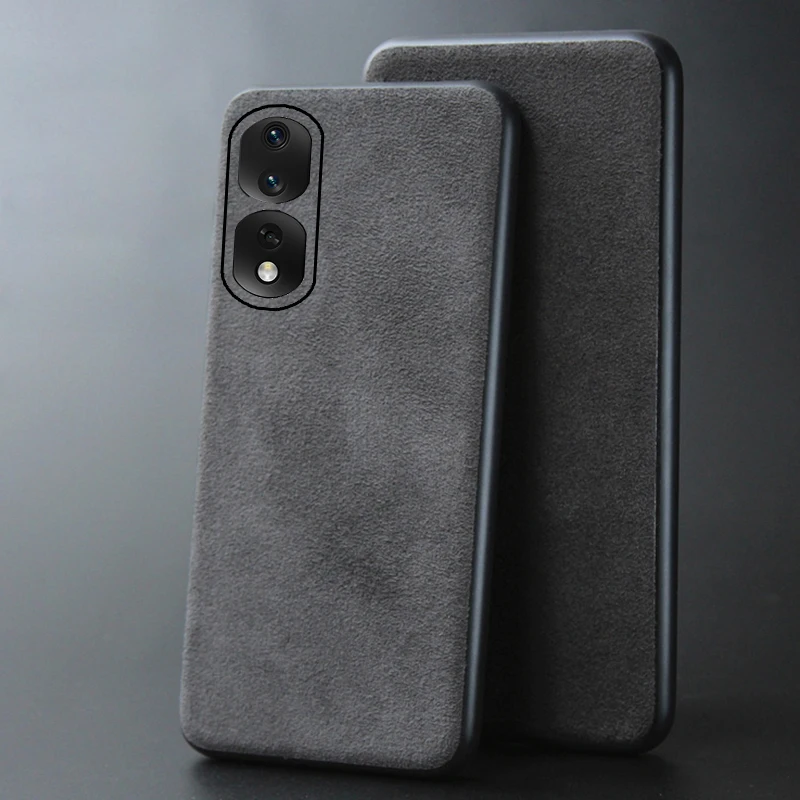 

for Honor 80 Pro luxury Full suede protective Leather phone case Shockproof Back cover For honor 80SE 70 60 50 Pro plus cases