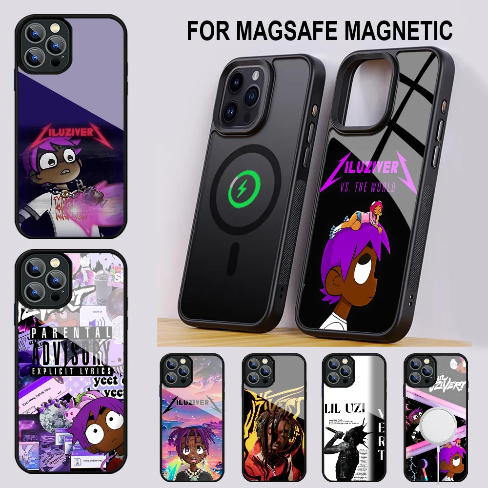 Чехол для телефона Rapper Lil Uzi Vert IPhone 16 15 14 13 Pro Max 11 12 Mini Alex зеркальный чехол