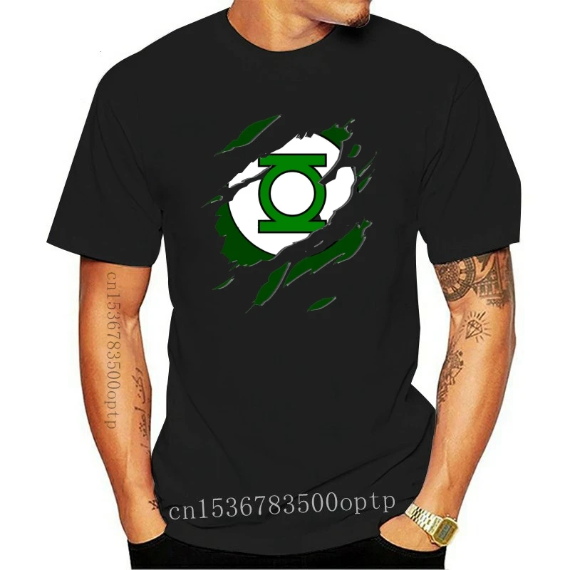 

Fashion Torn Green Lantern Logo BBMT140 Unisex White T-Shirt Men T Shirt