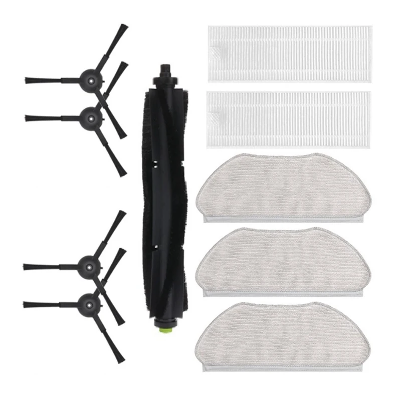 

Запчасти для робота-пылесоса 360 X100/X100max, моющаяся основная боковая щетка, Швабра, ткань, фильтр НЕРА, 10 шт.