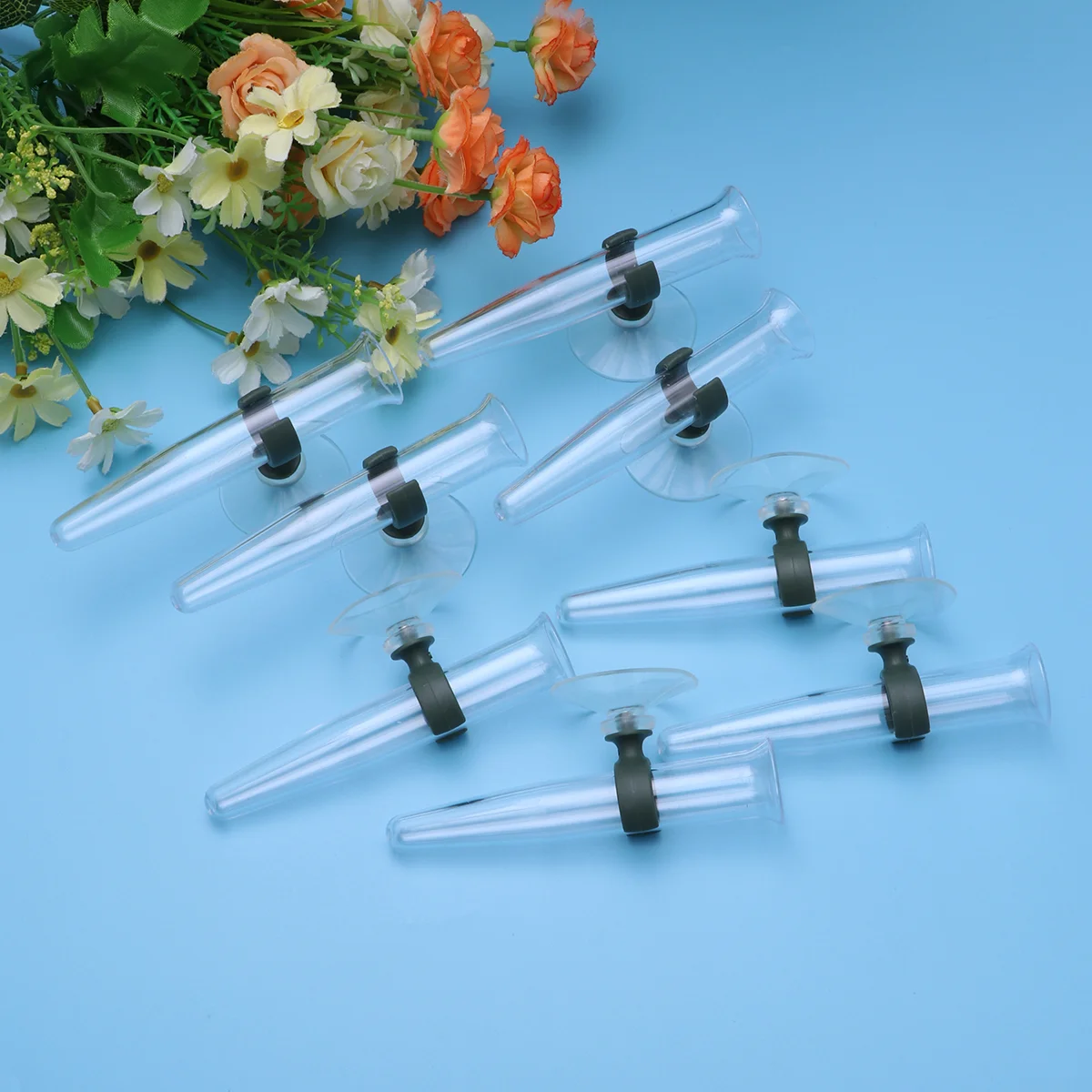 

8 Pcs Decorative Vases Storage Tube Orchid Fresh Flower Nutrition Single Water Pipe Shop