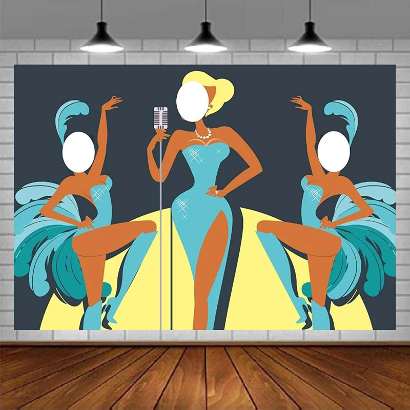 

Танцор певица баннер фон для ролевых игр танцы тема декор для девочек женщин принцесса день рождения