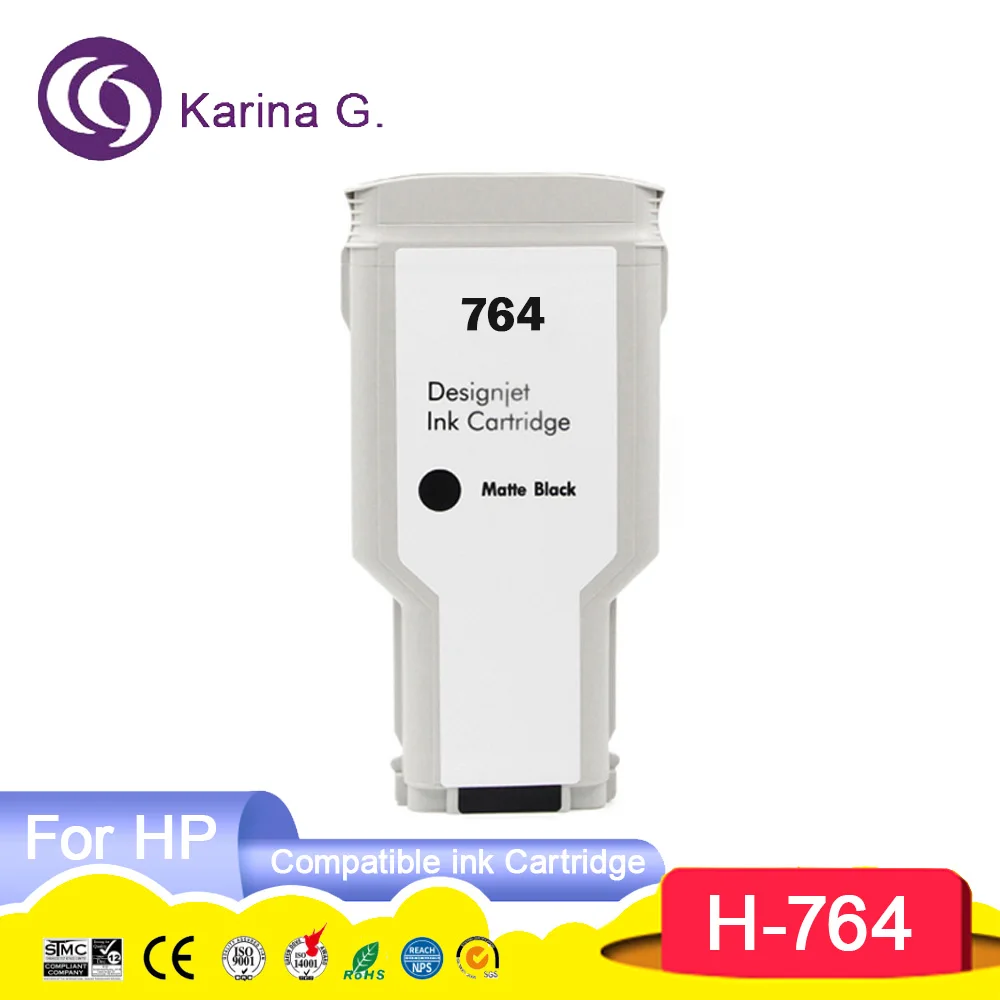 764 764XL C1Q17A C1Q16A C1Q13A C1Q14A C1Q15A совместимый цветной струйный картридж для HP764 принтера HP