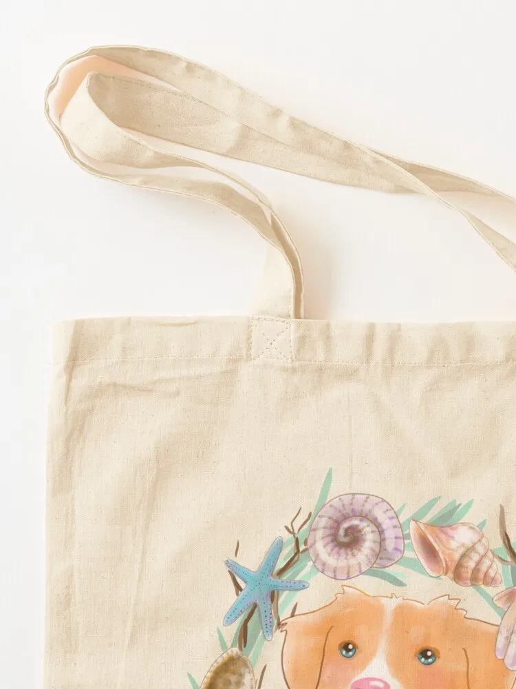 Toller с венок из ракушек многоразовые сумки для покупок сумка-тоут на заказ