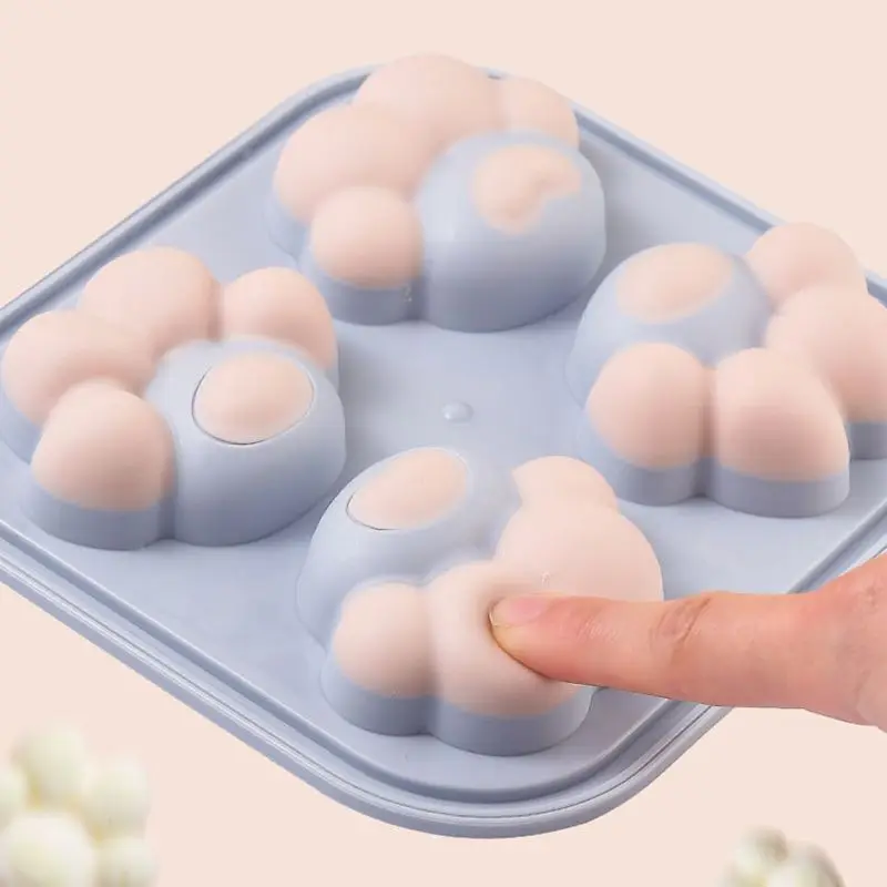 Контейнер для льда из пищевого силикона форма в виде кошачьего когтя коробка