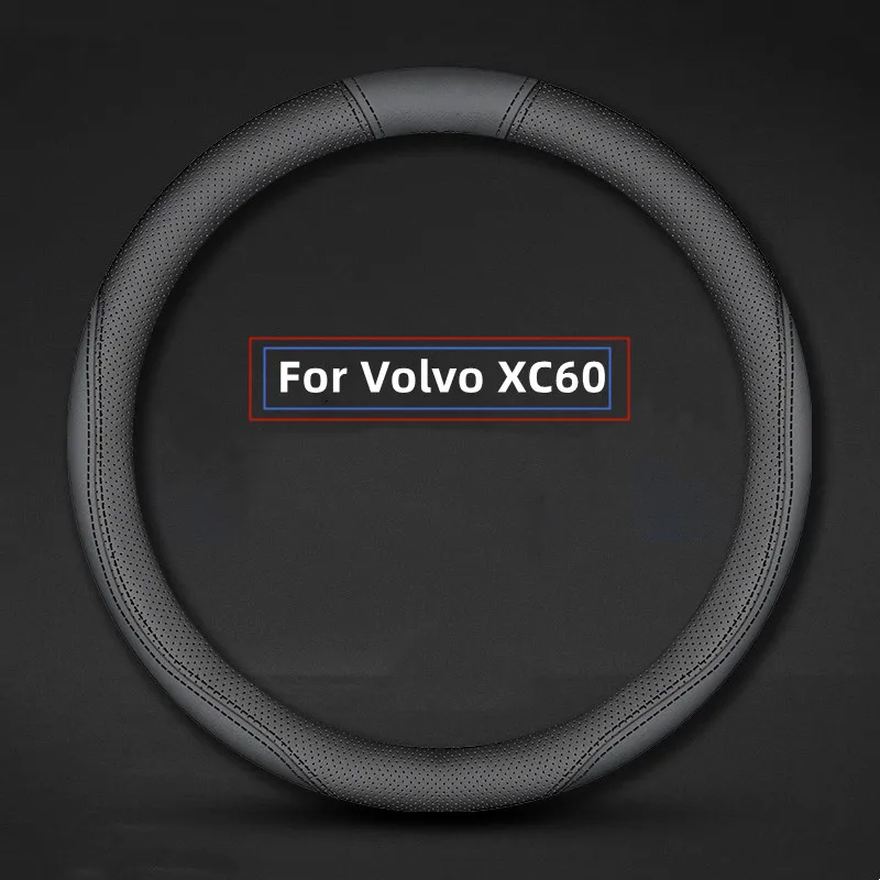 

Suitable For The 2022 New Volvo XC60 Leather Ultra-thin Steering Wheel Cover Car Decoration Accessories Car Interior